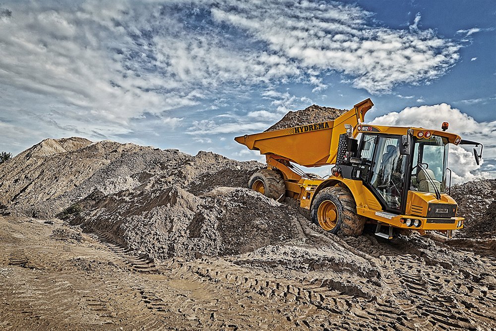 Updated body and tip cylinders on Hydrema's compact dump truck