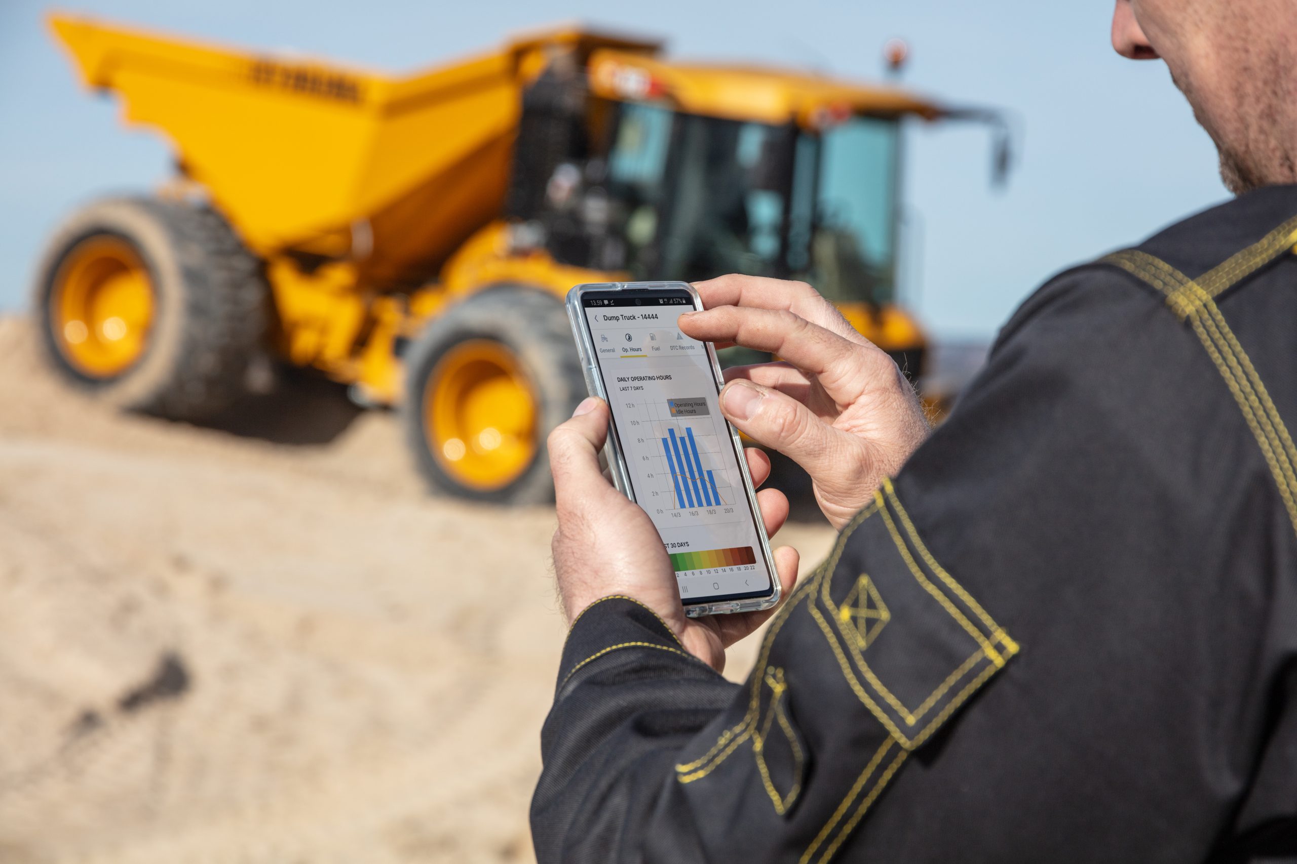 hydrema telematics i telefon