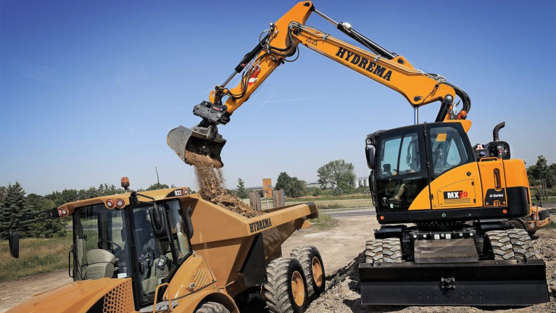 hydrema MX20G loading 922G